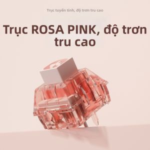 Công tắc Bàn phím Tuyến tính Đổi được Tùy chỉnh Màu Hồng Hồng
