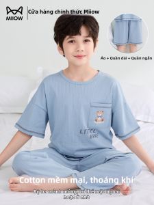 MiiOW | Cotton A-Class Boys Sleepwear Short Sleeve Long Pants