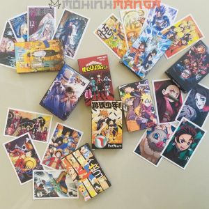 Set lomo card 30 thẻ ảnh các mẫu anime HOT nhất One Piece Jujutsu Kaisen Conan Dragon Ball Kimetsu No Yaiba Haiykuu