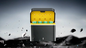 Lithium Battery Charging Case AA/AAA No. 5 1.5V Lithium Battery Smart Charging Case Flip Charger Type-C Fast Charging Port Battery Charger Powerbank Case Lithium Battery Charging Bank