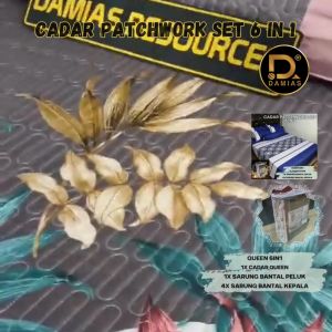 Cadar Patchwork Set 6in1 / 7in1 Bed Sheet VOL 6 ( SUPER QUEEN )
