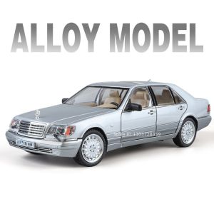 MAKEDA | 1:24 S680 W140 320SEL Model Toy Cars Metal Diecast Simulation Interior Doors Opened Pull Back Sound Light Birthday Toys Gifts