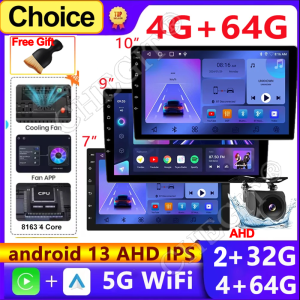 7/9/10 inch Universal Android 13 Car Radio 64G Autoradio android 2 Din car radio GPS BT Central Multimedia Smart car systems