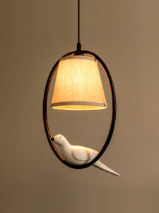 Bird Ceiling Lamp American Idyllic Ceiling Lamp Mediterranean Nordic Restaurant Balcony Aisle Hallway Entrance Pendant Lamp