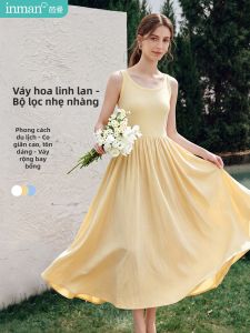 INMAN | Slimming Large Skirt No Sleeve Vest Dress Summer New