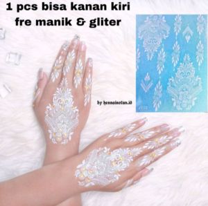 HENNA TEMPAL 1 PCS FREE GLITE & MANIK