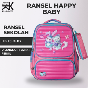 Tas Ransel Sekolah Anak Ornate/Happy Baby/Tas Ransel Sekolah Anak Perempuan/Laki Laki/Embors 3D/Motif/Tas Ransel Anak Paud/Tas Fashion Anak/Tas Sd/BT21/BTS21/Amoung Us/Karakter/Import/Lucu/Promo/COD/Gratis Ongkir/Bayar di tempat