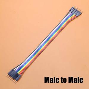 Bộ Dây Nhảy Cáp Dupont 10Pin Nam Nữ 28AWG Bộ Dây Đồng 2.54mm Kết Nối Đầu Cuối 20-80cm Tùy Chọn Chiều Dài 1m