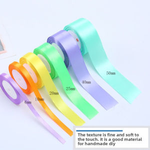 6/10/15/20/25/40/50mm Satin Ribbons for Wedding Christmas Party Decoration Handmade DIY Bow Craft Card Gift Wrap 25yards/Roll