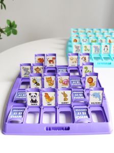 Animal Version Guess Who I Am Card Game English Thinking Logic Training Toys Educational Board Game Kids Teaching Aids