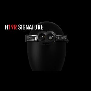 Ledlenser H19R Signature - 1200 Lumens powerful rechargeable headlamp - 130 degrees head rotation- bright LED light - bluetooth connection - signature series headlamp