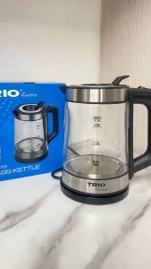 Trio Glass Kettle with Blue Illumination Power Indicator