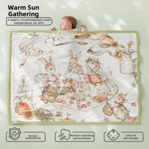 Ou Yun | Bamboo Cotton Summer Blanket Multifunctional Baby Blanket