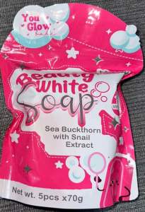 You Glow Babe Buy 1 Take 1 Beauty White Soap YGB 10x Whitening Sea Buckthorn with Snail Extract 5pcs in 1pouch