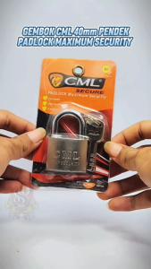 CML Gembok Satin 40mm Leher Pendek Anti Congkel / Kunci Gembok Pengaman Pintu Pagar Rumah Kuat Awet PRODUK ASLI CML