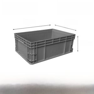 Thickened Plastic Box Rectangular Large with Cover Storage Box for Parts Tools Industrial Turnover Box Simple Style Storage Organizer for Home And Factory