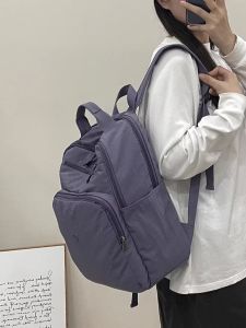 Túi Đeo Vai Du Lịch Leo Núi Ngoài Trời Dung Tích Lớn Túi Đựng Máy Tính Màu Trơn Đơn Giản Đa Năng Cho Học Sinh Túi Đựng Sách