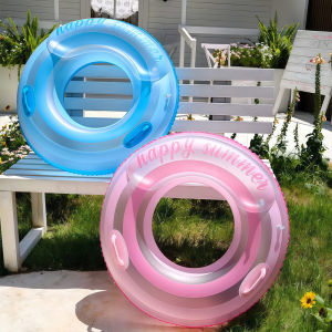 Dual Airbag Swimming Ring Inflatable Pool Float Swim Tube Adults Swimming Circle Pool Accessory Summer Water Sports Swim Float