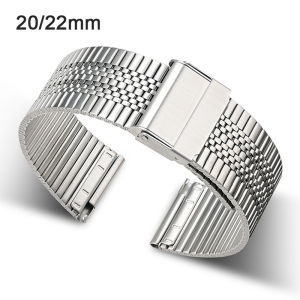 Universal Solid Stainless Steel Watch Band Men Women Luxury Metal Quick Release Strap Wristband 20mm 22mm for Tissot for Seiko