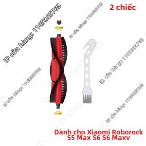 Roborock | Bộ Phụ Kiện Thay Thế Cho Robot Hút Bụi Xiaomi Roborock S5 Max S50 S55 S5 S6 MaxV S6 Pure E4 E5: Bàn Chải Chính Bàn Chải Bên Bộ Lọc HEPA Miếng Lau.