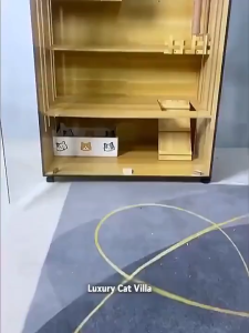 【SG Stock】 Cat Cage Home Cat Villa Cat Cabinet Solid Wood Cat Litter Large Free Space