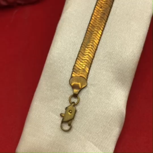 สร้อยข้อมือทองเหลืองโบราณลายเลสแบน ความยาว 6.5 นิ้ว งานทองเหลืองแท้ งานดิบไม่ได้ชุบ ทองเหลืองโบราณ พร้อมส่ง