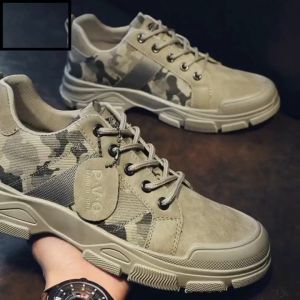 【COD】2024 New korean mens martin boots fashion low top thick bottom boots lace up casual boots【Ready stock】