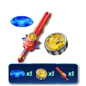 BABYSHOME | Battle Rotating Spinning Top Glowing Sword High-tech Toy