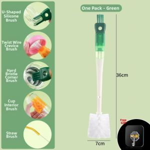 PISSA | All-in-one 5-in-1 Cleaning Brush Long Handle