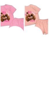 Bộ đồ bé gái hình in capy bara thỏ cho bé từ 6kg-27kg.BGL59.