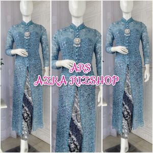 atasan kebaya pesta pengantin kebaya brokat full payet + longtorso