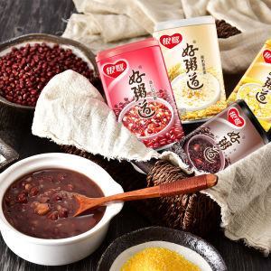 Yinlu Eight Treasure Porridge 12 Cans Whole Box Nutritious Breakfast Instant Porridge Purple Rice Coix Seed Eight Treasure Porridge