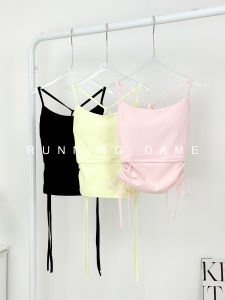 Womens Yoga Sports Vest Integrated Breathable Pilates Fitness Vest Professional Running Training Sports Bra Summer One-Piece