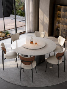 DELIANSHANGPIN | Luxurious Natural Calicinto Marble High-end Round Dining Table