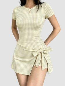 QIJINXIANGMEI | Anti-exposure Back Beauty Butt Lifting Breathable Dry Fast One-piece Yoga Dress