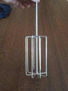 หัวตะกร้อ ที่ตีหัวตะกร้า ตีแป้ง ตีครีม ตีไข่ แบบใส่สว่าง ด้ามยาว40cm, สแตนเลสแท้ (ไอเดียคิดเป็นเจ้าแรกที่ผลิตขาย)