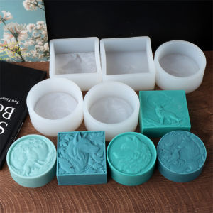 Animal Howling Wolf Shape Silicone Soap Mold DIY Wolf Shape Mountain Forest Animal Resin Plaster Molds Cake Soap Home Decoration