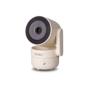 MOES | MOES Tuya Wi-Fi 6 Smart Indoor 4MP HD Security Pan/Tilt Camera Motion Tracking & Sound Detection Infrared Night Vision Monitor