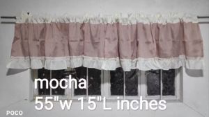 Matchy 1 mordivines mocha combination Geena fabric km curtain tapal half msp single printed window curtain