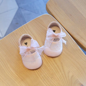 Spring Summer Breathable Soft Bottom Single Shoes for Baby Girls Learning to Walk Princess Style Childrens Shoes Infant Footwear