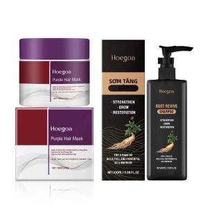 Bộ Dầu Gội Nhân Sâm Và Mặt Nạ Tóc Tím - Chống Rụng Tóc Phục Hồi Tóc Hư Tổn Kiểm Soát Tóc Xù Làm Chắc Khỏe Chân Tóc Cho Mọi Loại Tóc