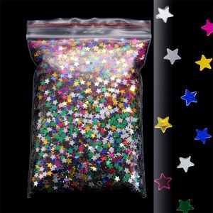 20g/Lot Chunky Glitter Star Flakes Holographic Foil Flakes For Resin Art Crafts Nail Art Decor Slime Jewelry Making Accessories
