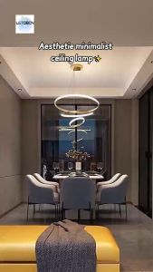Modern Design LED Lamp Iron Lamp Body 3Colors/Remote Control Chandelier Dining Room Light Living Roo