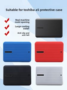 zhencool | Toshiba A5 Mobile Hard Drive Protective Case Shockproof Durable Silicone Portable Bag Anti-pressure Storage Pouch Digital Accessories