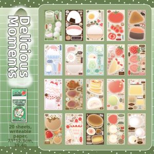 Yuxian | Vintage Fruit Dessert Style Decorative Sticker Book