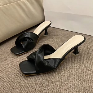 CI Top Women PH 2025 (Check Size Chart) 2.5 inches Heel Height Korean Style Classic Elegant Retro High Heels Sandals for Women Summer FT401