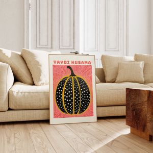 Yayoi Kusama Art Exhibition Pumpkin Blossom Canvas Poster Japanese Dreams Infinity Wall Art Print Modern Living Room Home Decor