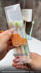 ส่วนลงแปรงสีฟันสไตส์ญี่ปุ่น ขนแปรงนุ่ม สำหรับการผสม หัวแปรงกว้างสามารถทำความสะอาดได้ทั่วถึง แพ็คละ 2 ชิ้น