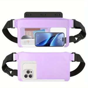 HAISSKY 3 Clips Wateproof Waist Swimming Bags Men Women Outdoor Travel Phone Earphone Cards Storage Waist Pack For iPhone Xiaomi