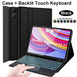 For Xiaomi Redmi Pad Pro 12.1 Inch Case Keyboard Cover for Xiaomi POCO Pad 12.1 Inch 2024
